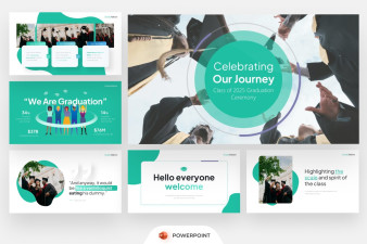 Graduation University RR PowerPoint Template
